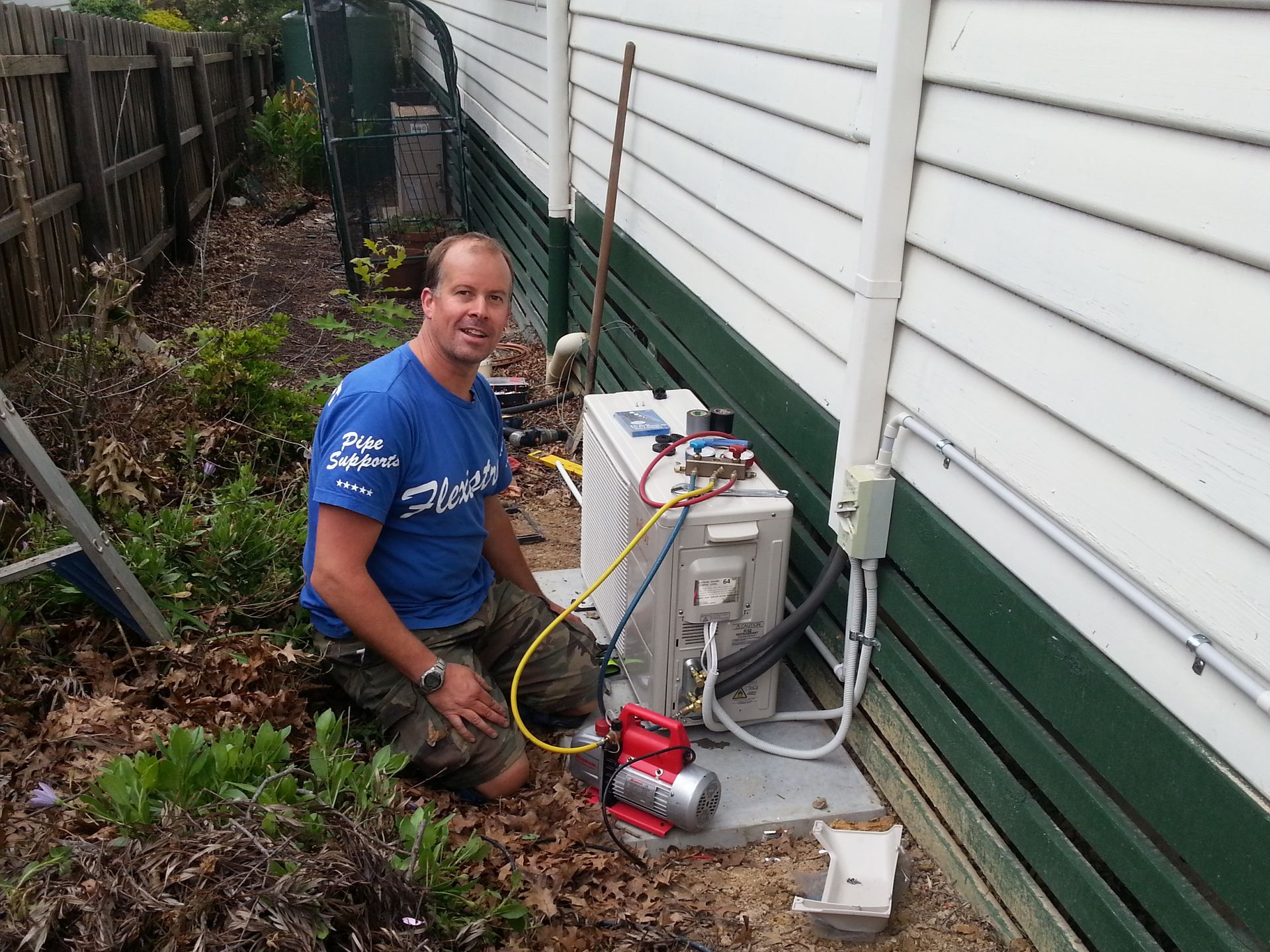 Split-system installation work by In and Out Handyman Services