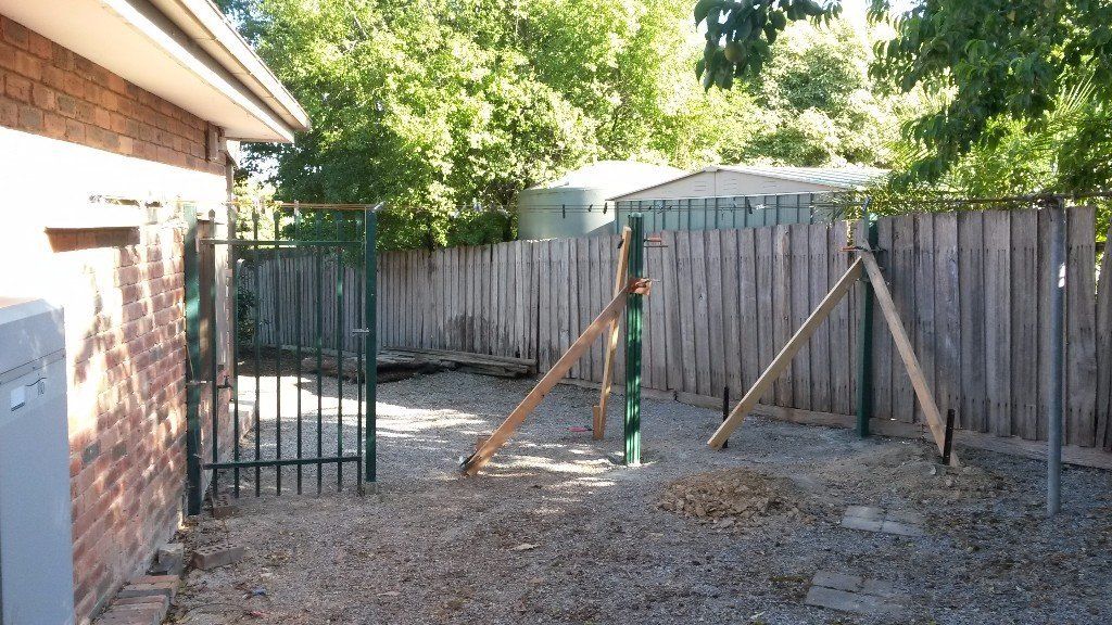 Old timber fence before replacement